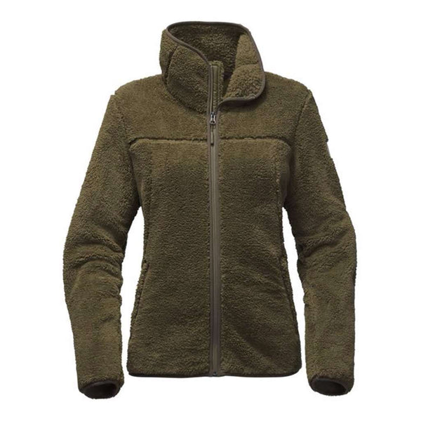 The North Face Women's Campshire Full Zip Sherpa Fleece in Burnt Olive ...