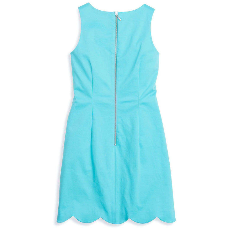 Southern Tide Charleston Scallop Dress in Crystal Blue – Country Club Prep