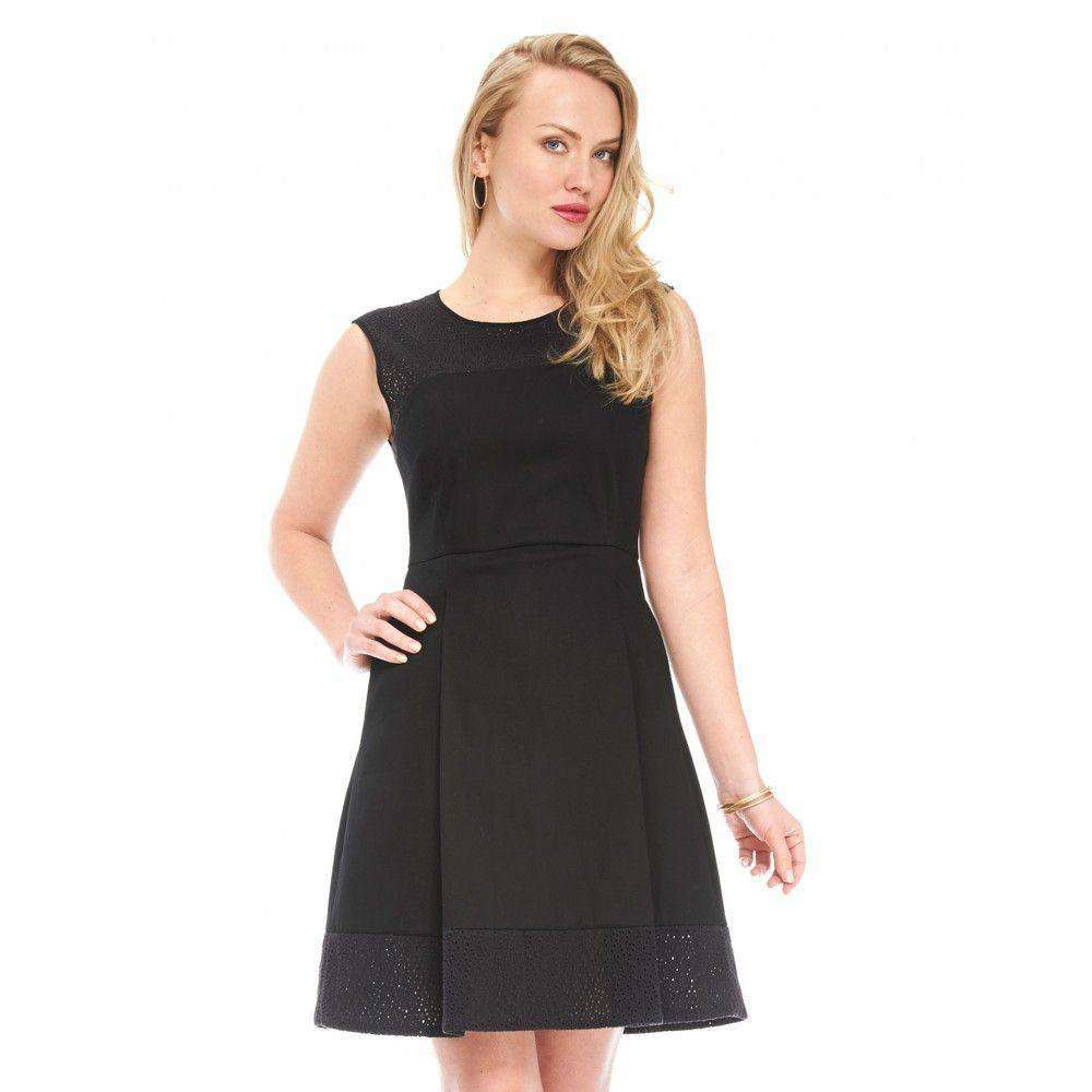 Hatley Eyelet Cocktail Dress in Black – Country Club Prep