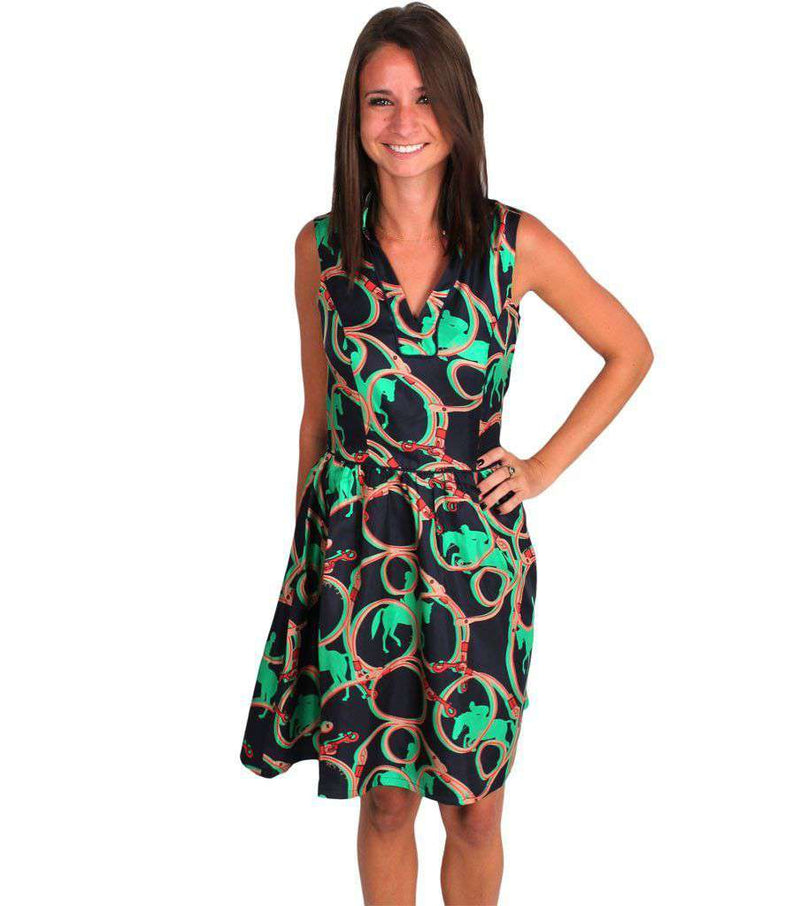 Sail to Sable Fall Flirty Dress in Navy