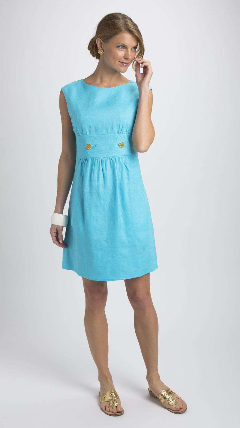 turquoise vintage dress