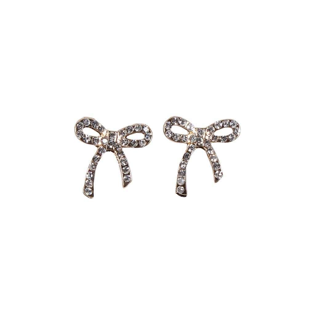 Rhinestone Bow Earring by Caroline Hill – Country Club Prep