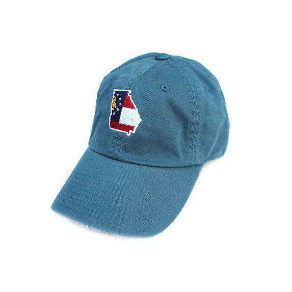 State Traditions GA Traditional Hat in Gulf Blue – Country Club Prep