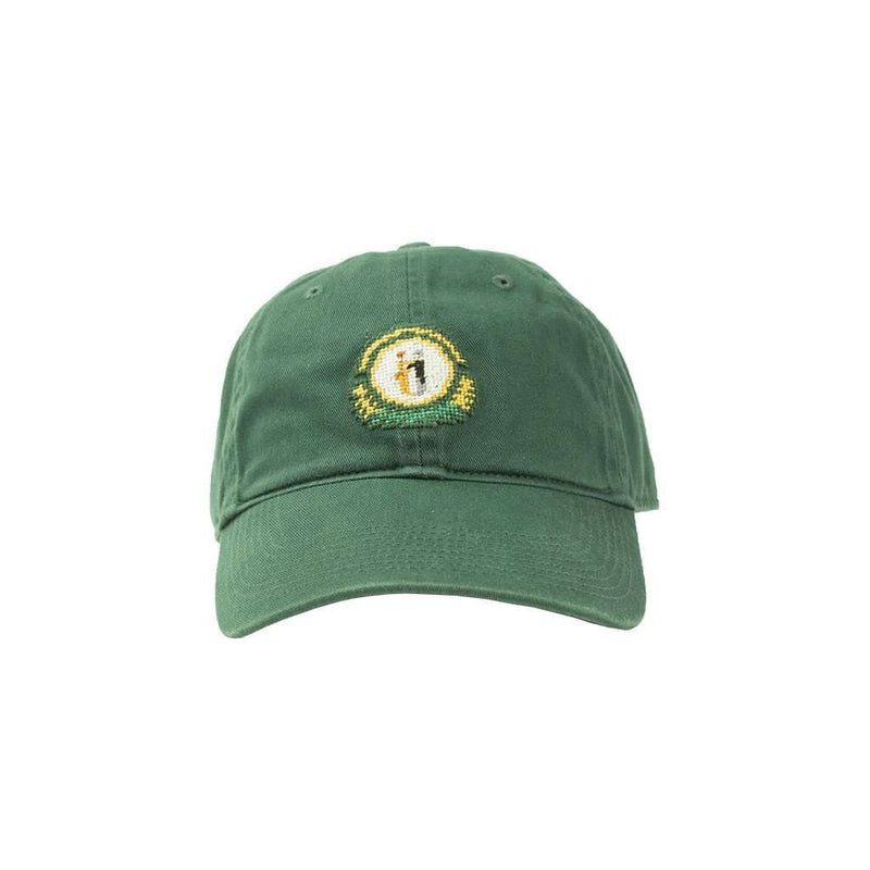 Smathers and Branson Kentucky State Seal Needlepoint Hat in Hunter Green