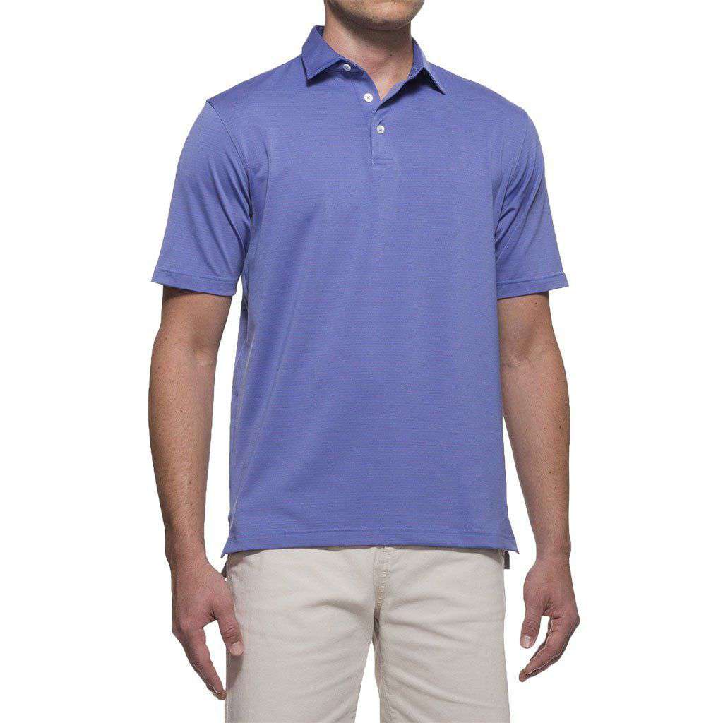 Johnnie-O Albatross Prep-Formance Striped Polo in Regatta