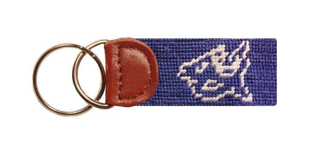 Duke University Needlepoint Key Fob in Blue by Smathers & Branson