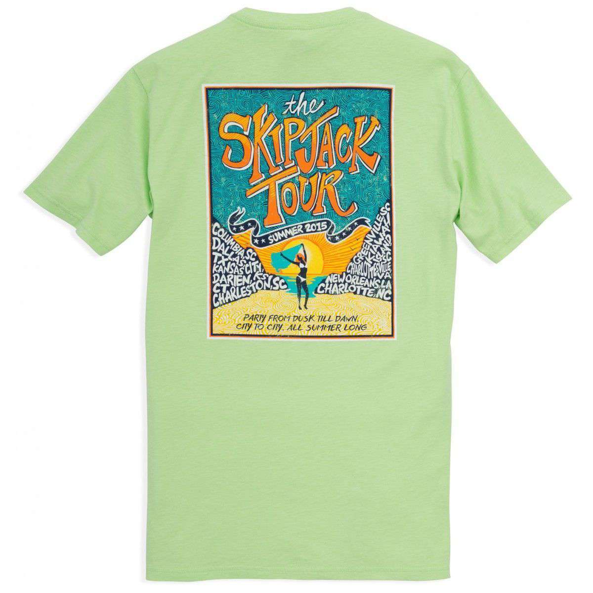 Southern Tide Mens Fly Fishing T-Shirt - Offshore Green Medium / Offshore Green