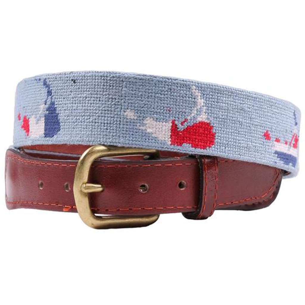 Smathers and Branson Nantucket Nautical Needlepoint Belt in Antique ...