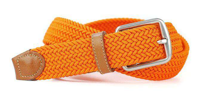 Newport Woven Belt in Tangerine Orange by Martin Dingman