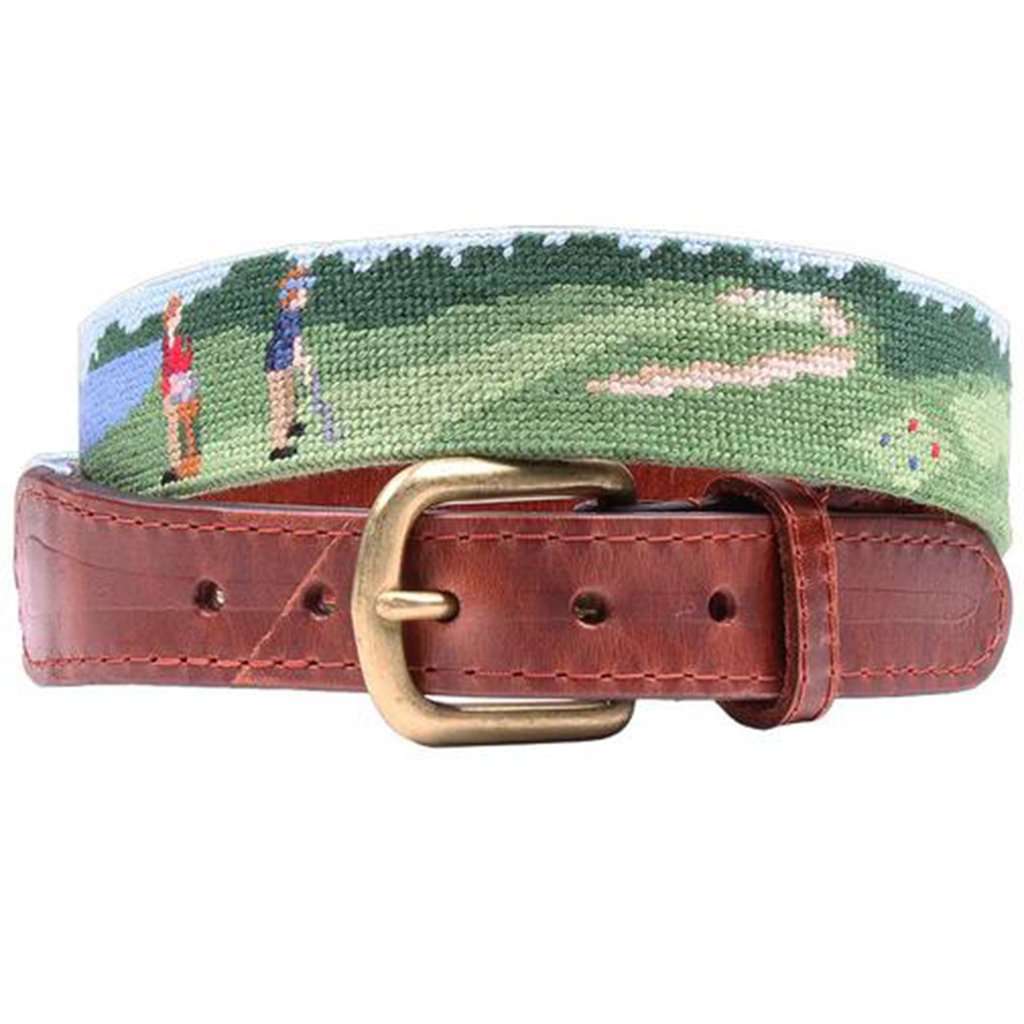 Custom Golf Belts: Needlepoint Golf Course Belts for Golfers