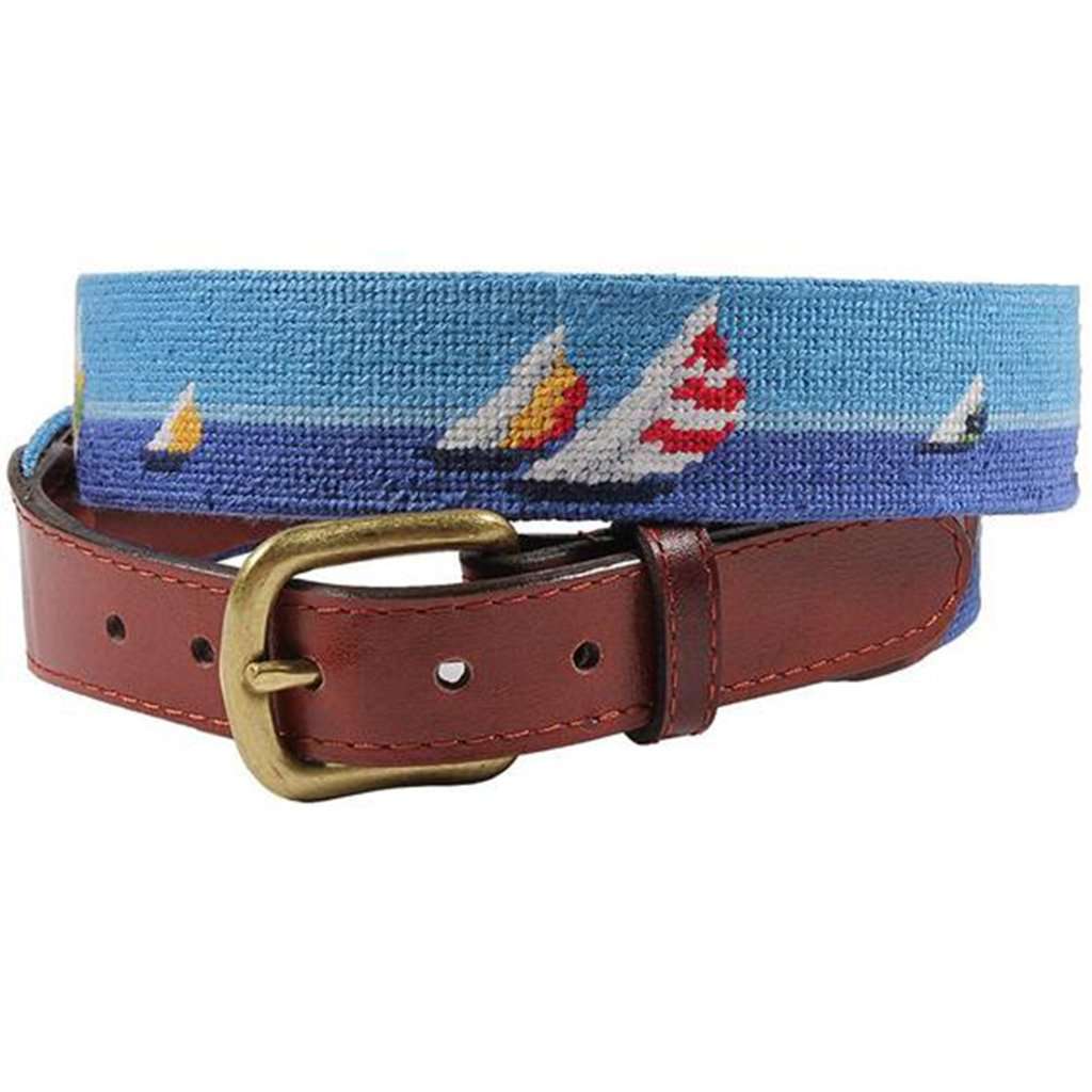 Parlour Sunset Surfing Needlepoint Belt – Country Club Prep