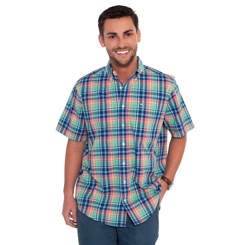 The Southern Shirt Co Calhoun Plaid Shirt in Bahama Mama