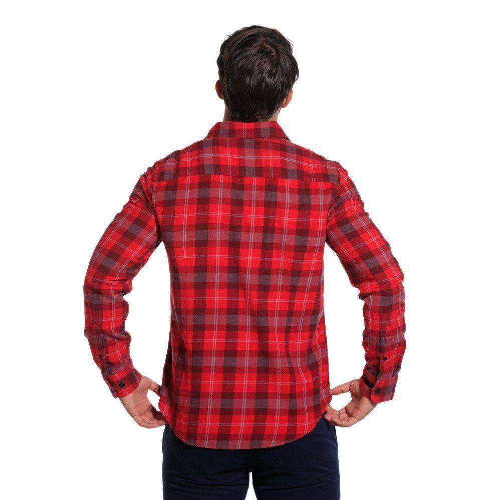 The Normal Brand Conrad Button Down Shirt in Red & Grey