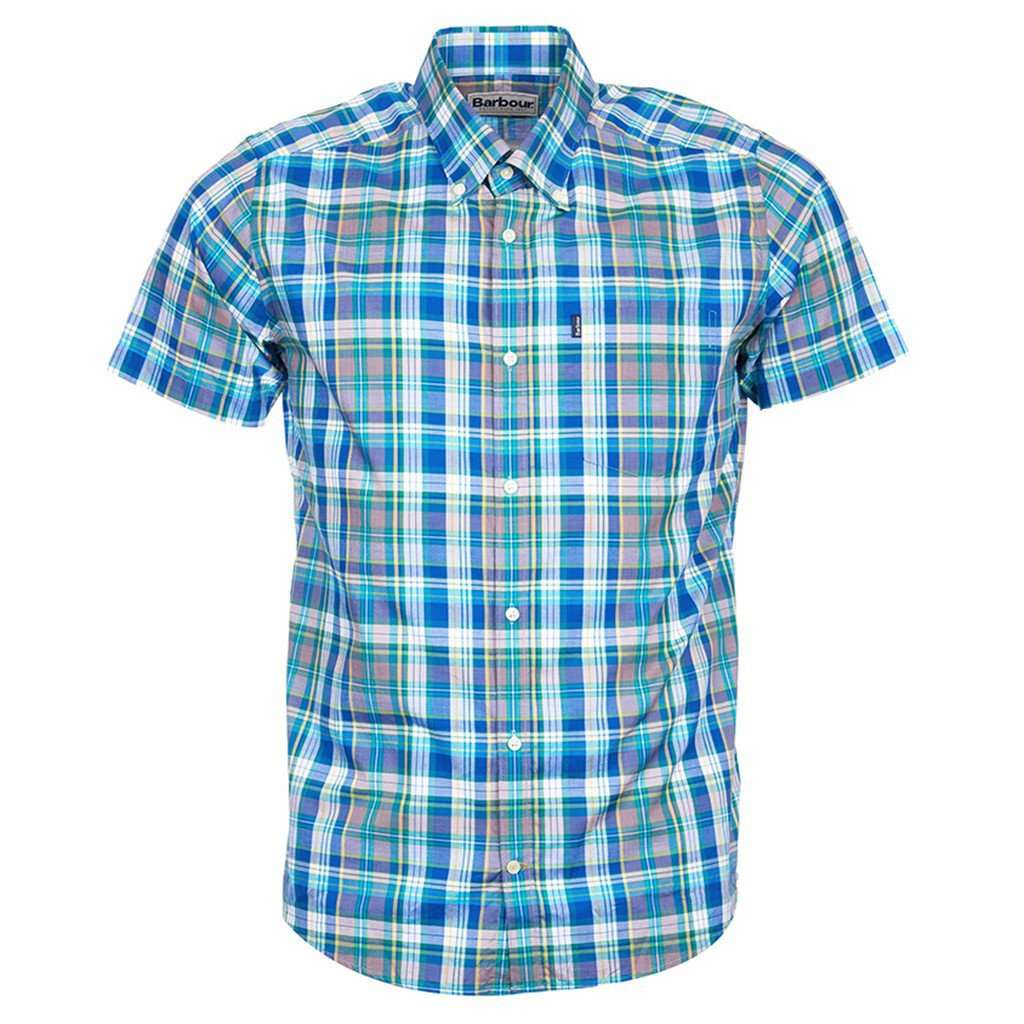 Barbour Gerald Short Sleeve Tailored Fit Shirt in Lawn by Barbour