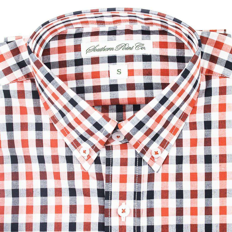Southern Point The Hadley Shirt in Large Red & Black Check