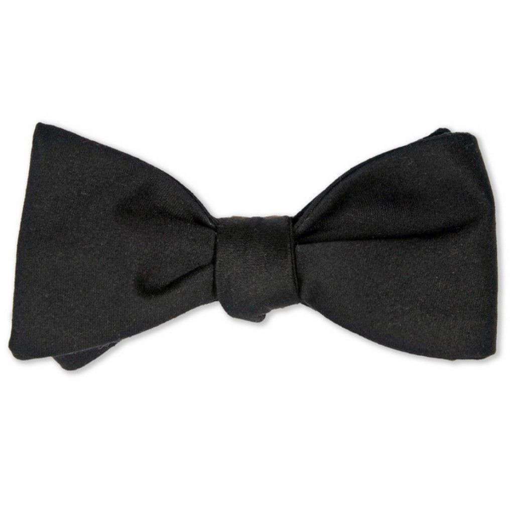 High Cotton Black Satin Cummerbund Set