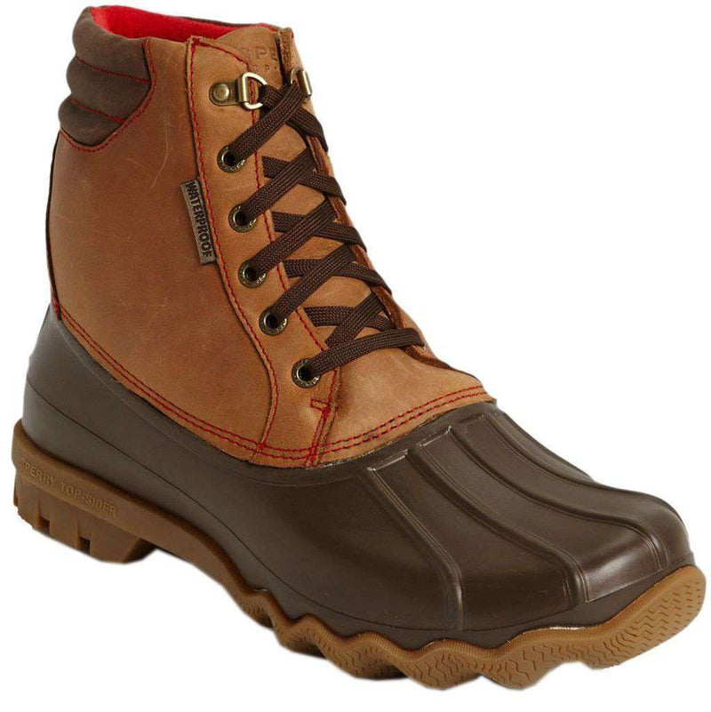 Sperry Avenue Duck Boot in Dark Tan and 