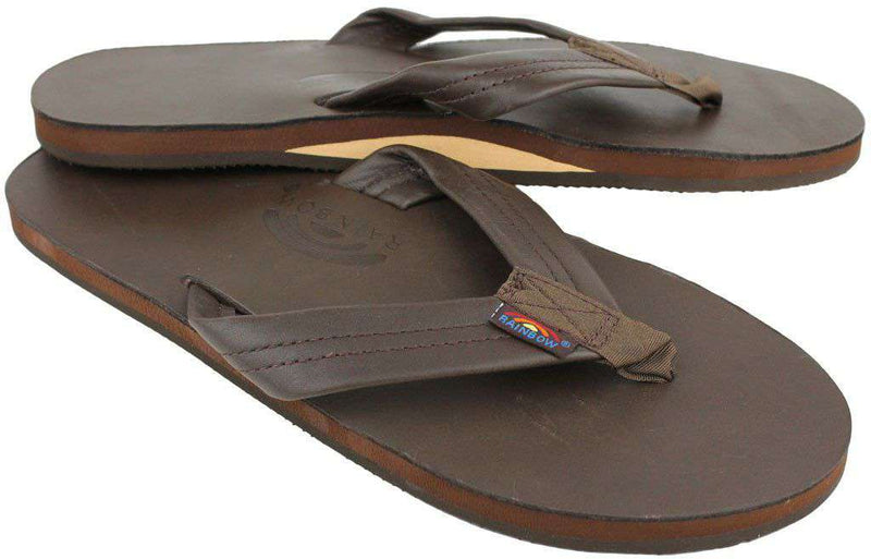 Rainbow Sandals Classic Leather Single Layer Arch Sandal in Mocha