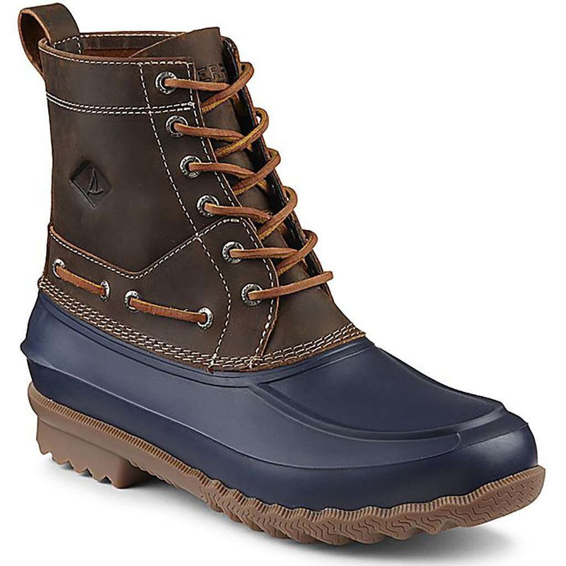 mens duck boots navy