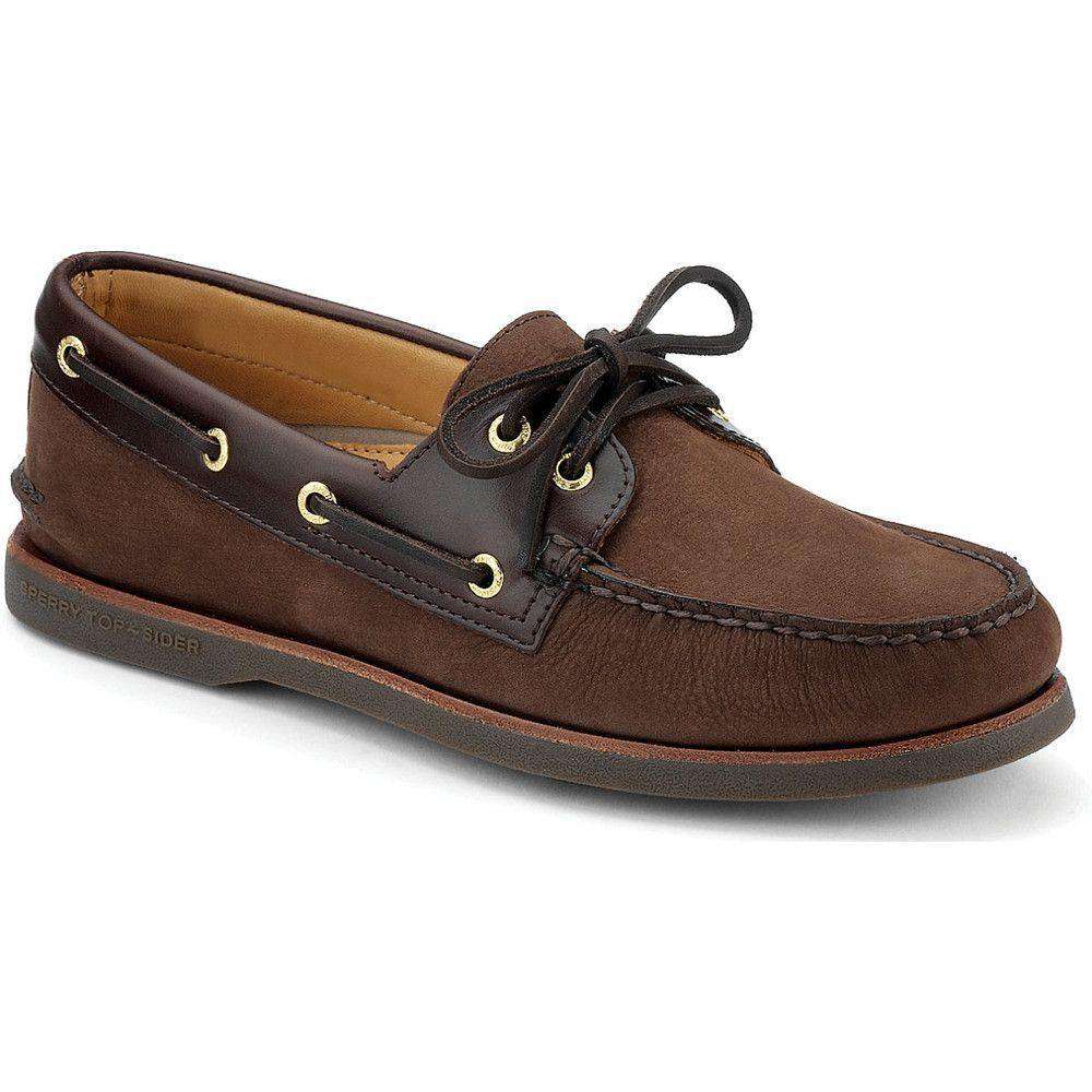 Sperry Men's Gold Cup A/O 2 Eye Boat Shoe in Brown/Buc Brown