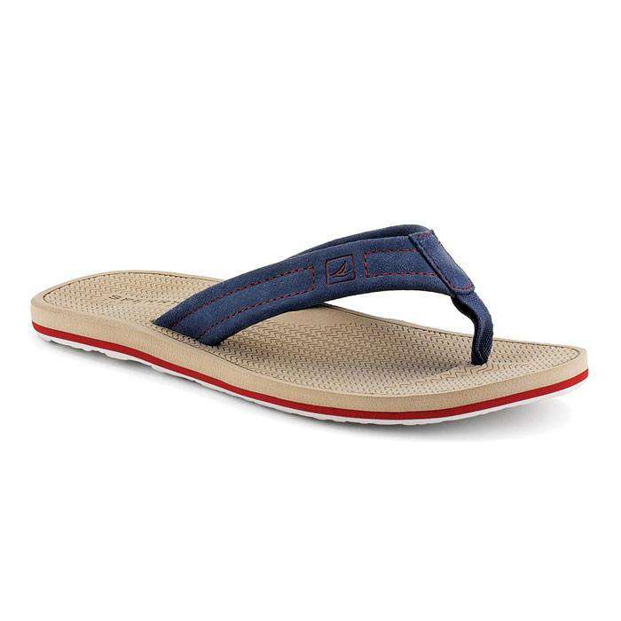 sperry mens flip flops