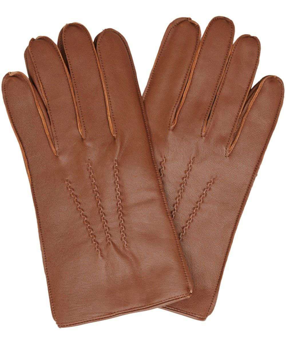 barbour brown leather gloves