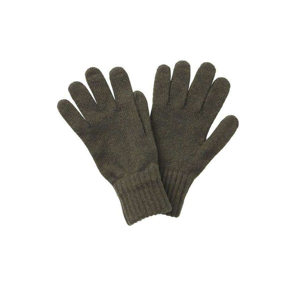 barbour fingerless gloves green