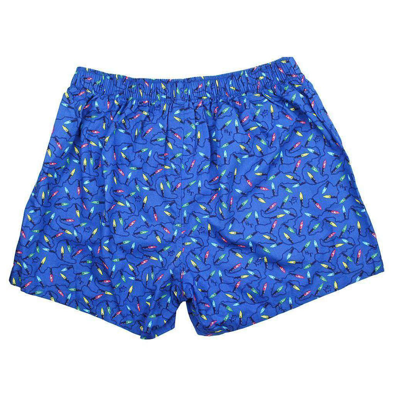 Southern Tide Christmas Light Boxers in Classic Blue