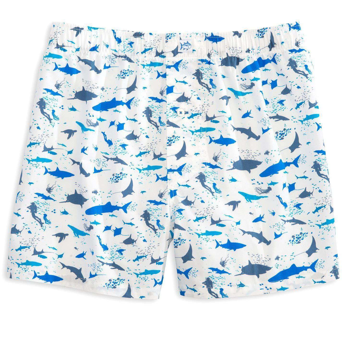 Southern Tide Diver Down Boxer in Classic White