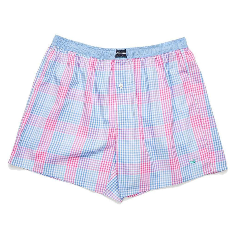 Hanover Gingham Boxers in Lilac & Pink by Southern Marsh – Country Club ...