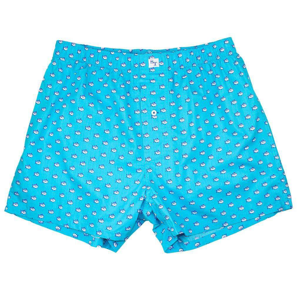 Southern Tide Skipjack Boxers in Turquoise