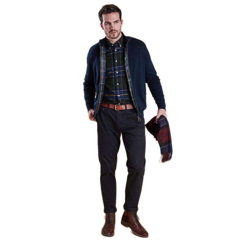 Ardeley Zip Through Jacket in Navy by Barbour – Country Club Prep