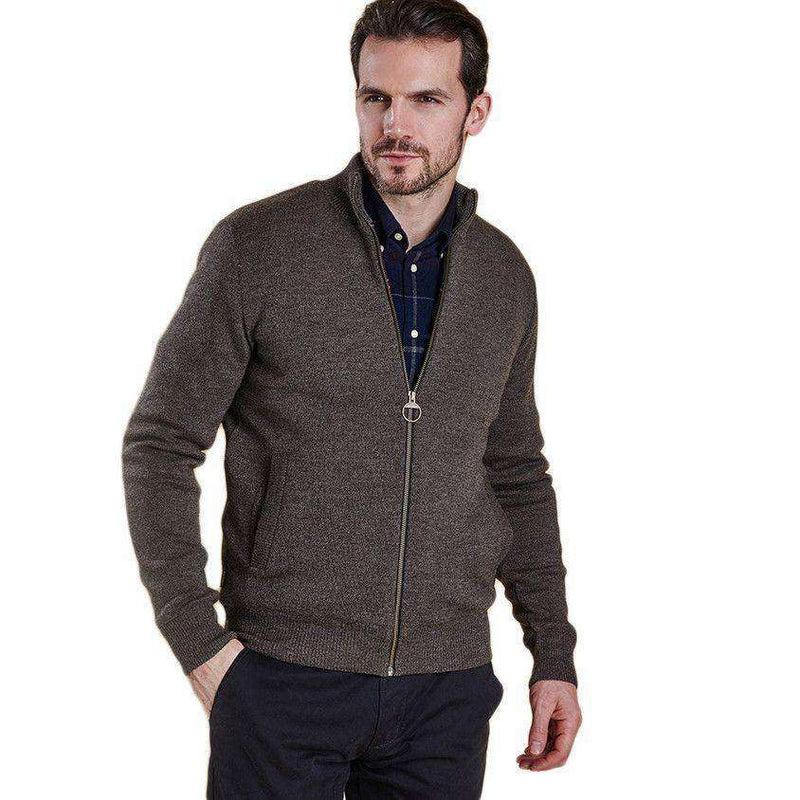 Ardeley Zip Through Jacket in Rustic Marl by Barbour – Country Club Prep