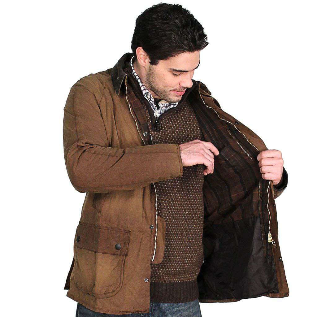 Barbour Ashby Washed Jacket in Bark Brown