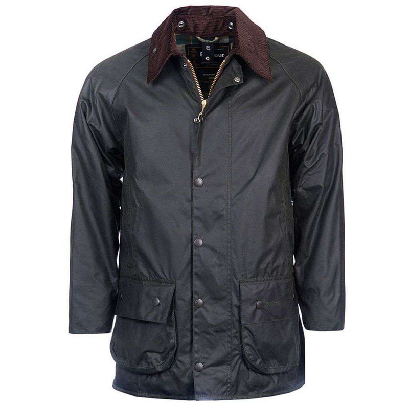 Barbour Beaufort Waxed Jacket in Sage – Country Club Prep