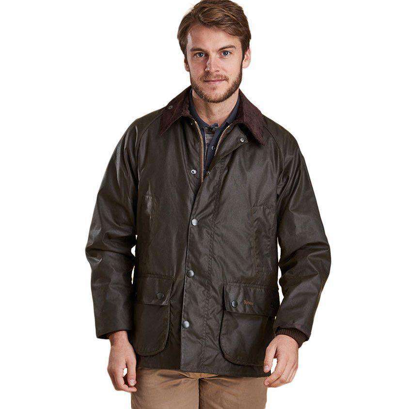 jurk Boomgaard rand Barbour Classic Bedale Waxed Jacket in Olive – Country Club Prep