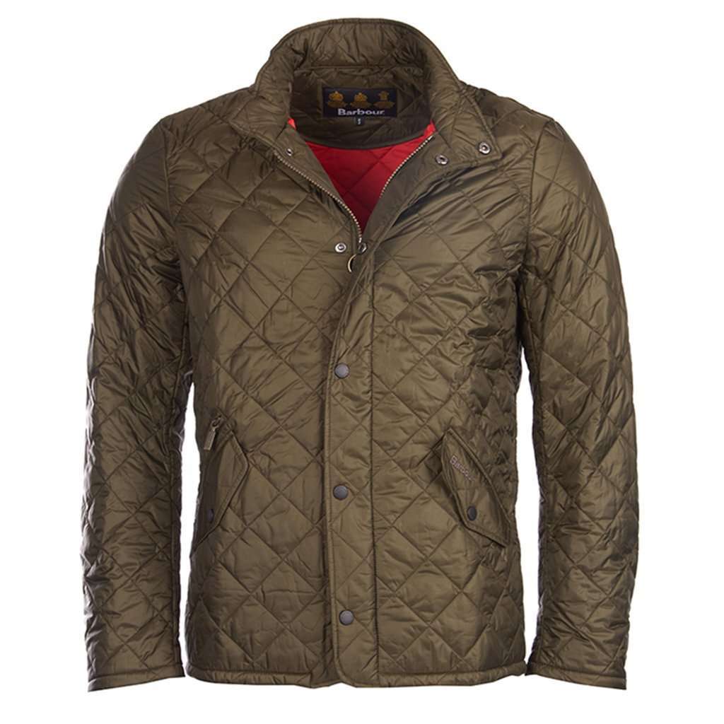 Barbour Flyweight Chelsea Quilted Jacket in Olive