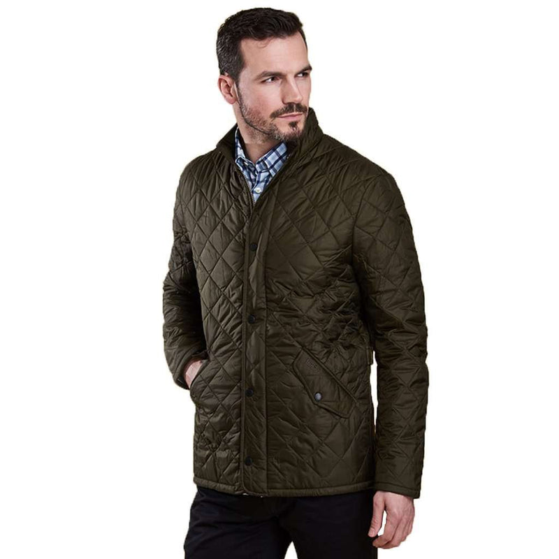 Barbour Flyweight Chelsea Quilted Jacket in Olive
