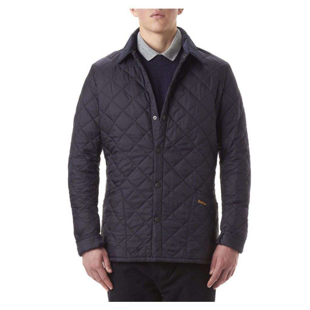 Barbour Heritage Liddesdale Quilted Jacket in Navy – Country Club Prep