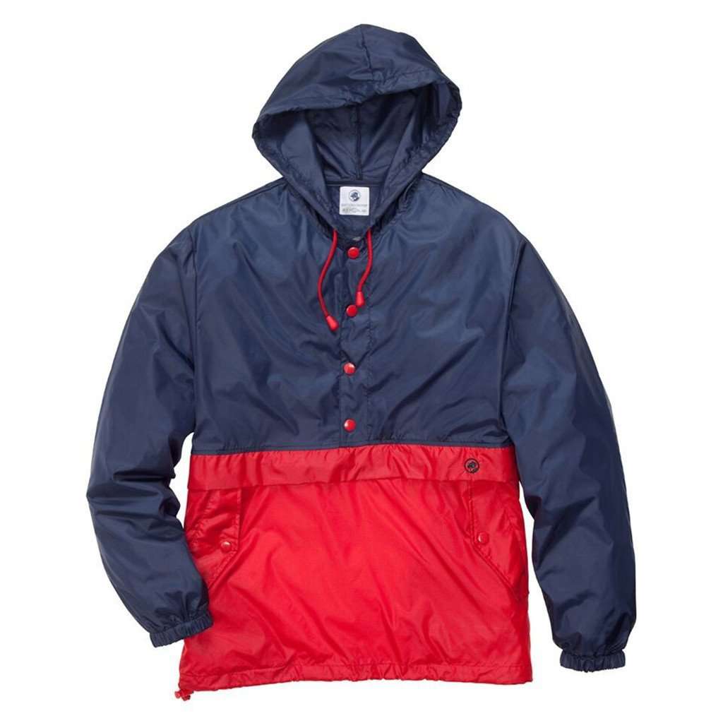 Southern Proper Labrador Pullover in Red/Navy