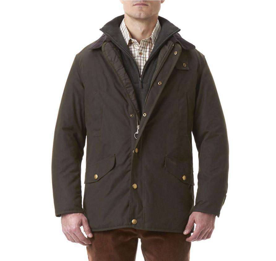barbour cole waxed cotton jacket