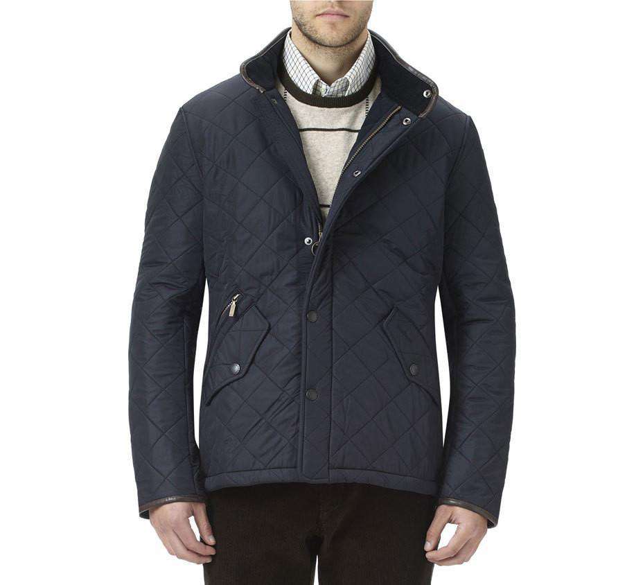 barbour powell jacket navy