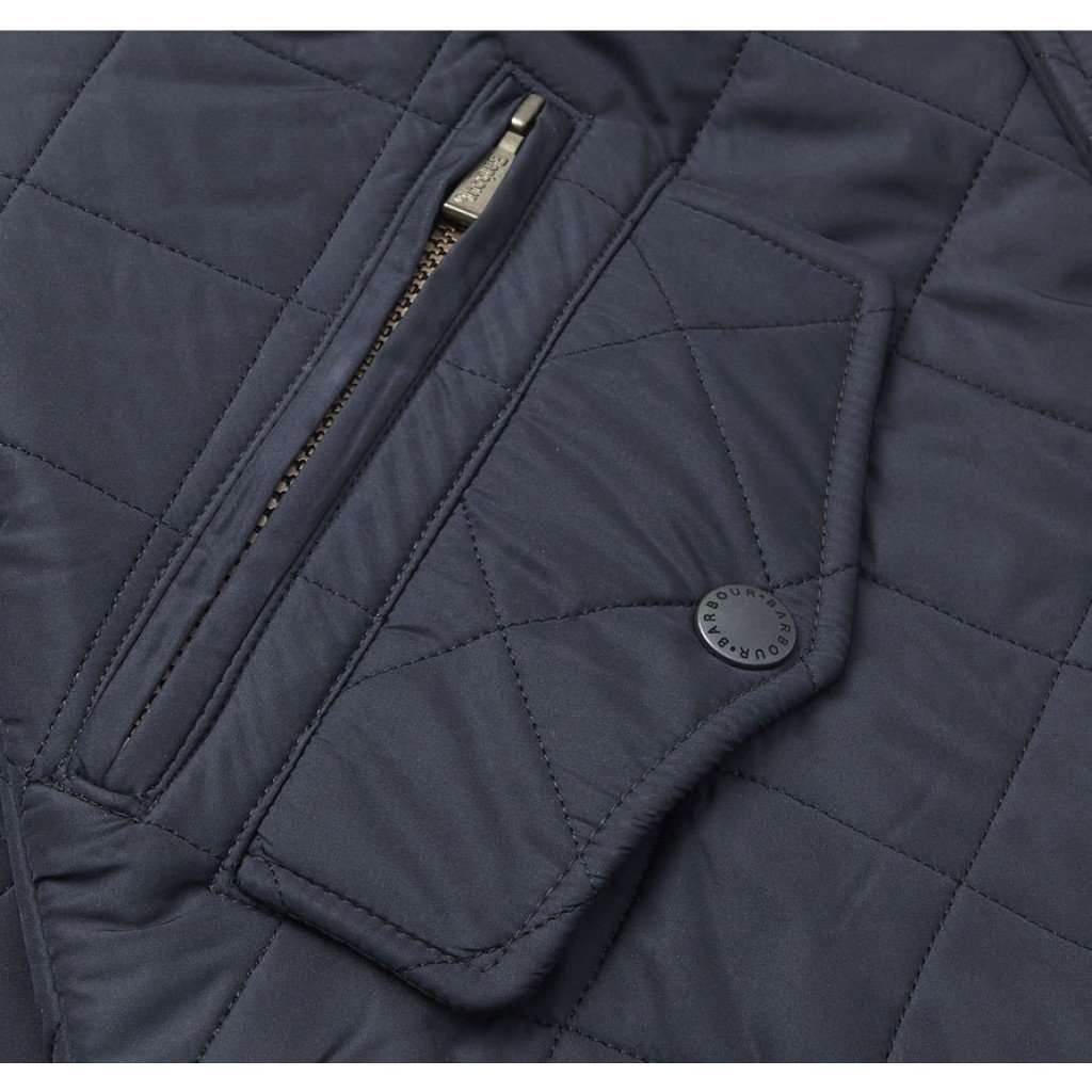 Barbour Powell Quilted Jacket in Navy – Country Club Prep