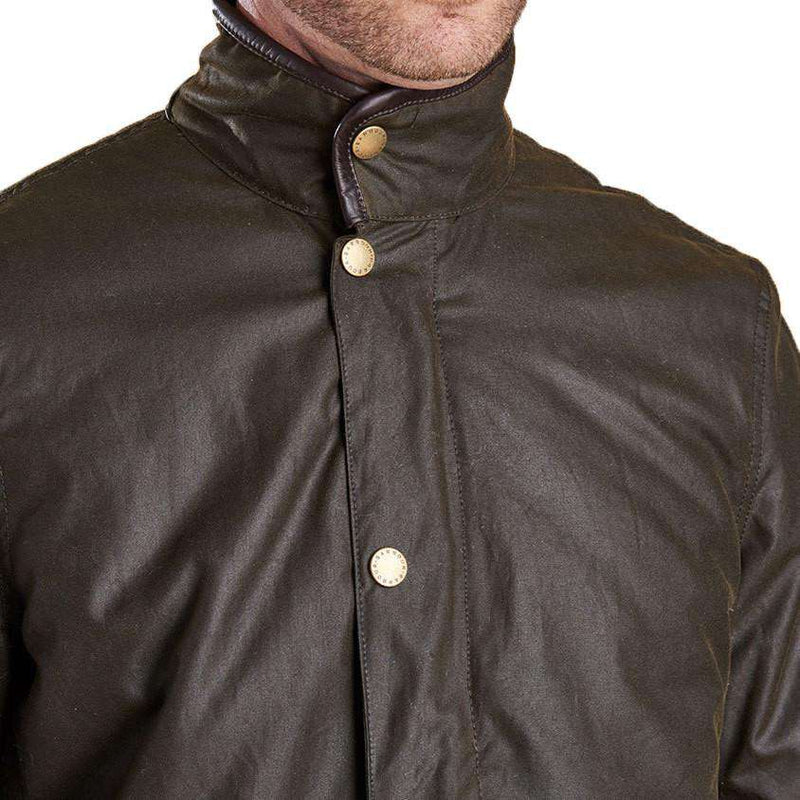 Barbour Prestbury Wax Jacket in Olive – Country Club Prep