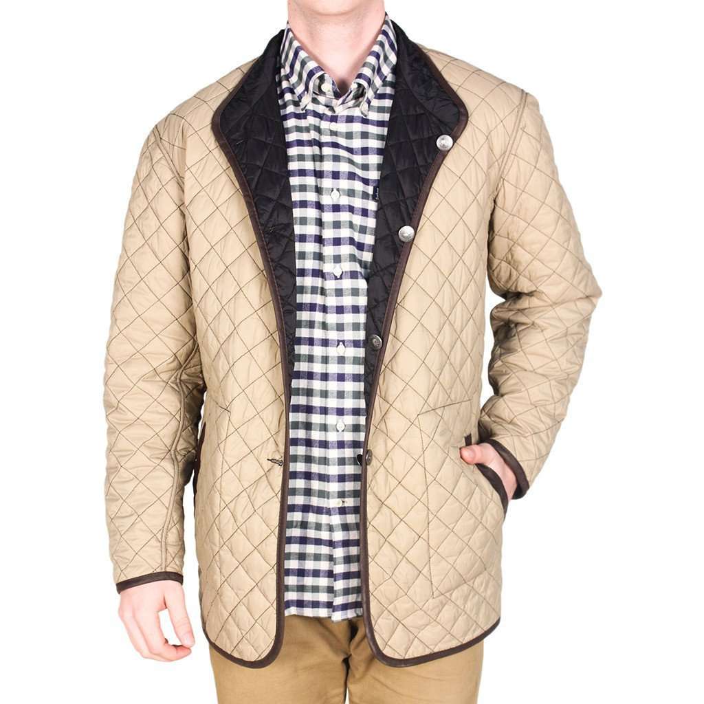 Madison Creek Outfitters Quilted Reversible Jacket in Black & Khaki