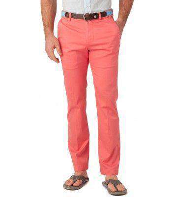 Southern Tide Channel Marker Tailored Fit Summer Pants in Coral Beach ...