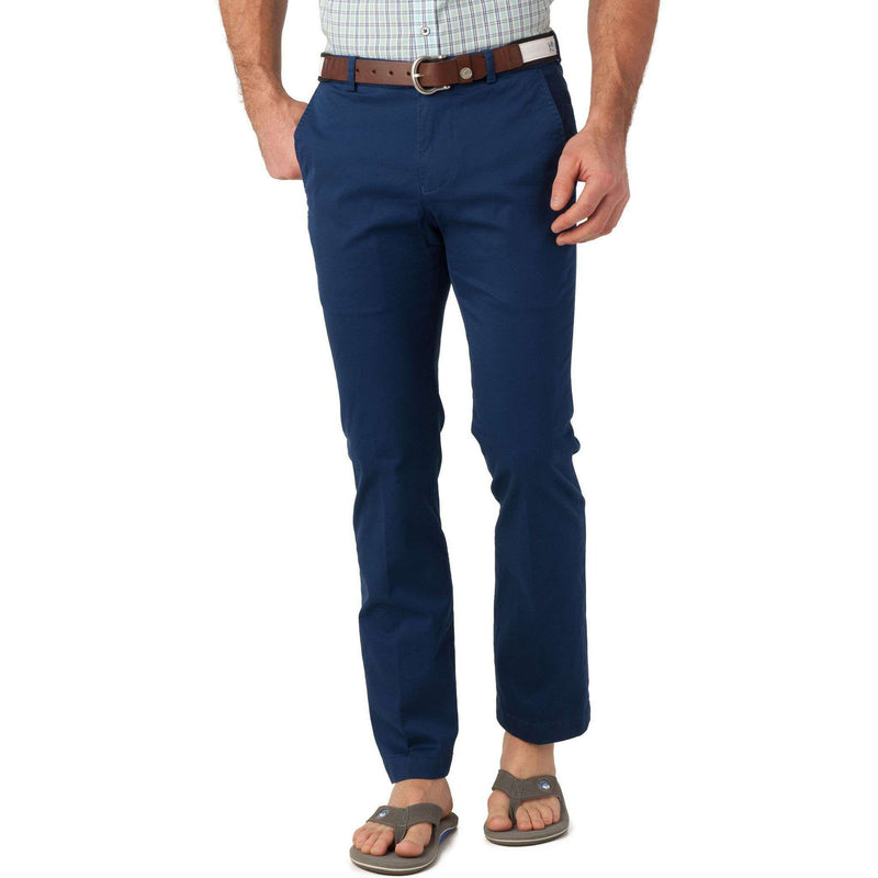 Southern Tide Channel Marker Tailored Fit Summer Pants in Yacht Blue