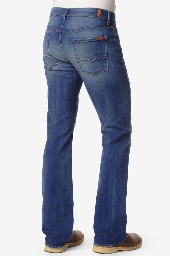 Luxe Performance Brett Modern Bootcut Jeans in Pale Ale by 7 For All  Mankind-32 – Country Club Prep