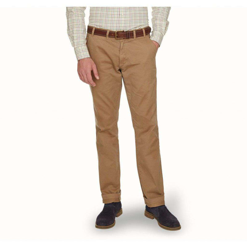 Barbour Neuston Twill Trousers in Stone