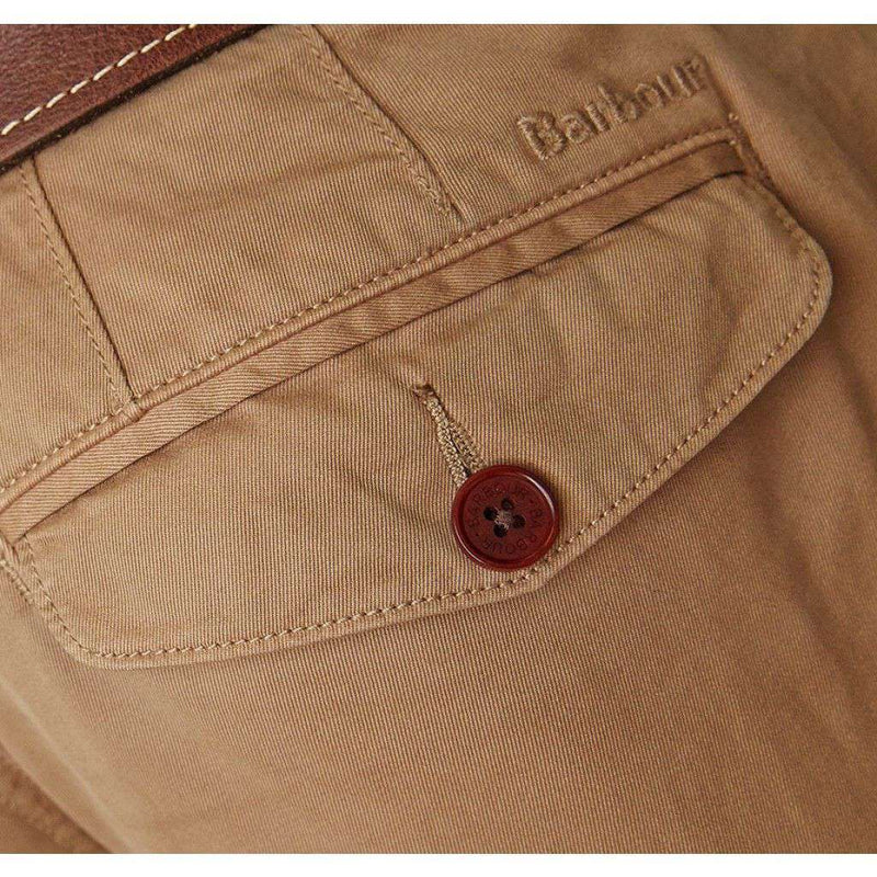 Barbour Neuston Twill Trousers in Stone